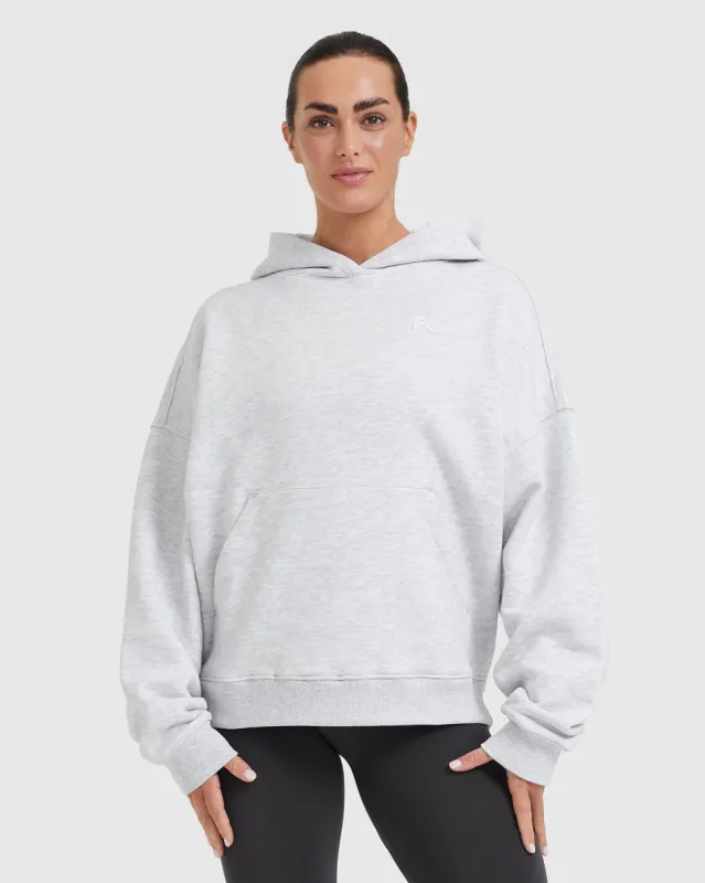 All Day Oversized Hoodie | Light Grey Marl sold by Oner Active