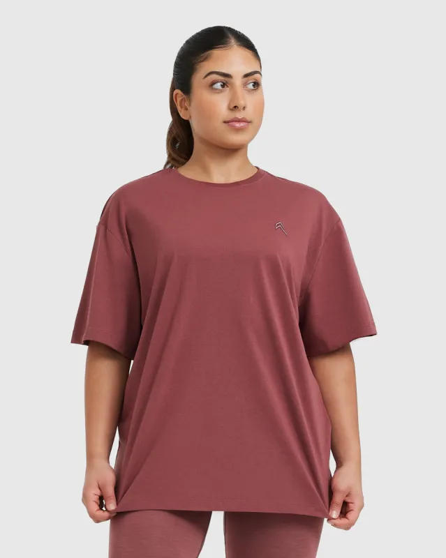 Classic Oversized Lightweight T-Shirt | Berry sold by Oner Active