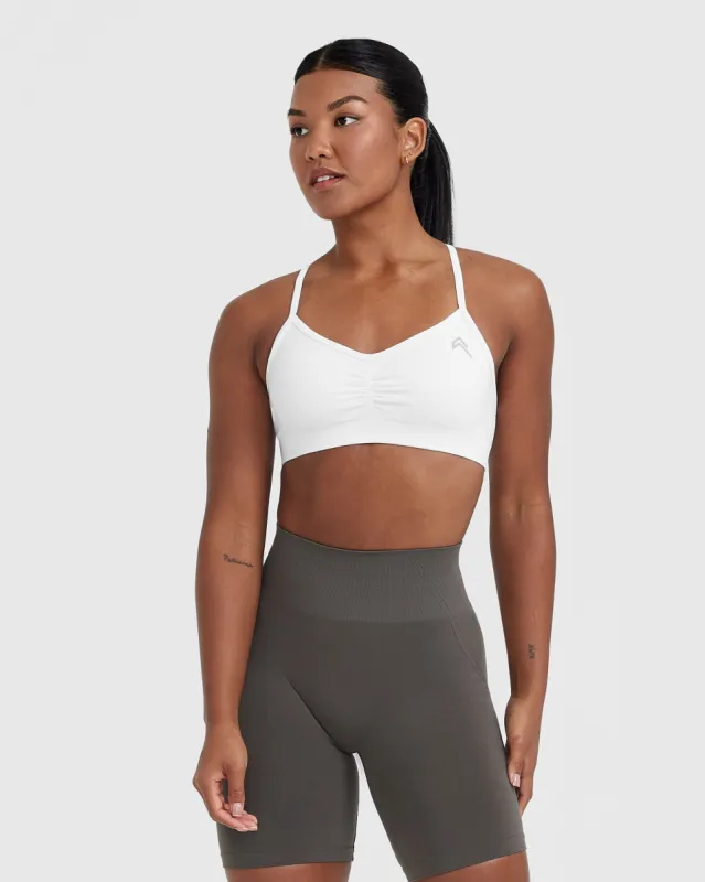 Effortless Strappy Bralette | White sold by Oner Active