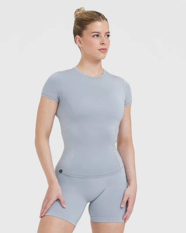 Mellow Soft Short Sleeve T-Shirt | Metal Grey sold by Oner Active