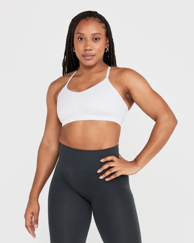 Effortless Micro Bralette | White sold by Oner Active