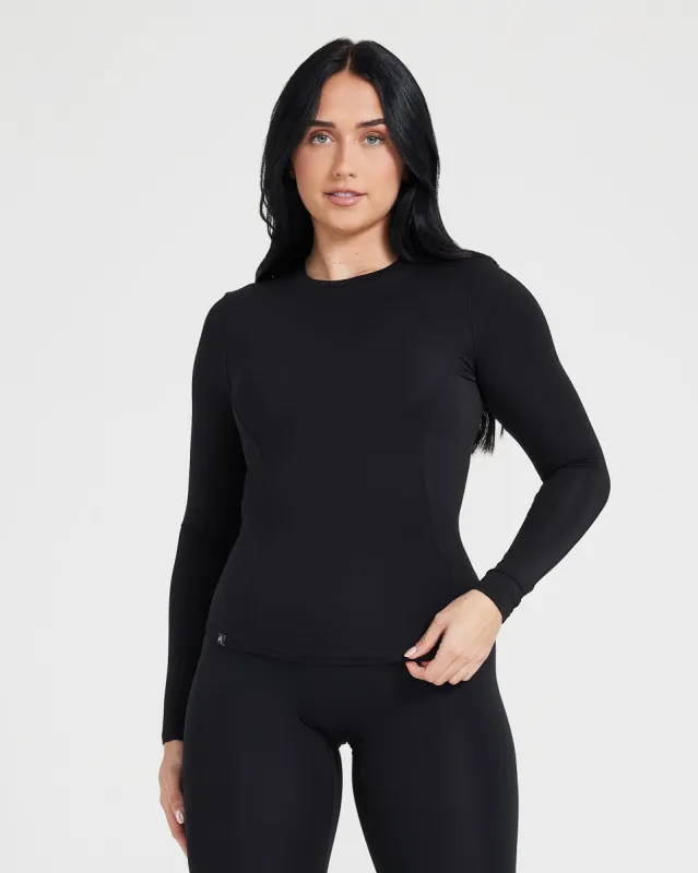 Mellow™ Soft Long Sleeve Top | Black sold by Oner Active