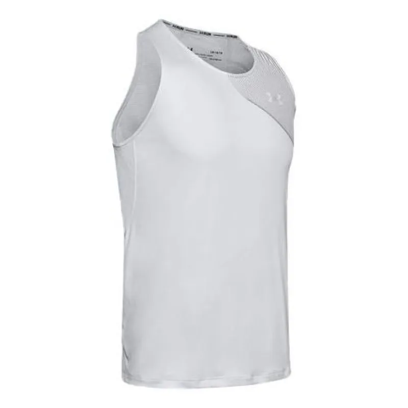 Under Armour Qualifier Iso-Chill Running Tank 'Halo Grey' 1350135-014 sold by KicksCrew