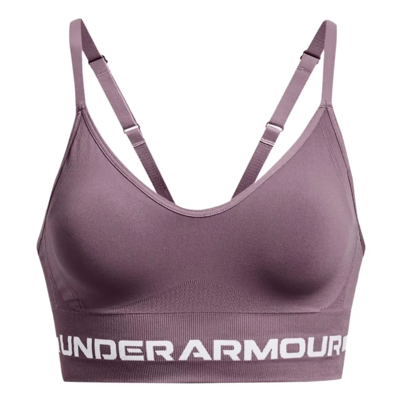 (WMNS) Under Armour Seamless Low Long Bra 'Purple' 1357719-500 sold by KicksCrew