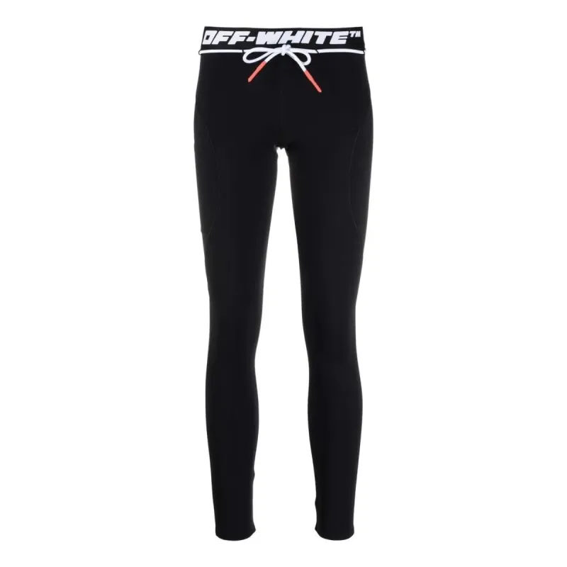 (WMNS) Off-White Casual Pants 'Black' OWVG035C99JER0011000 sold by KicksCrew