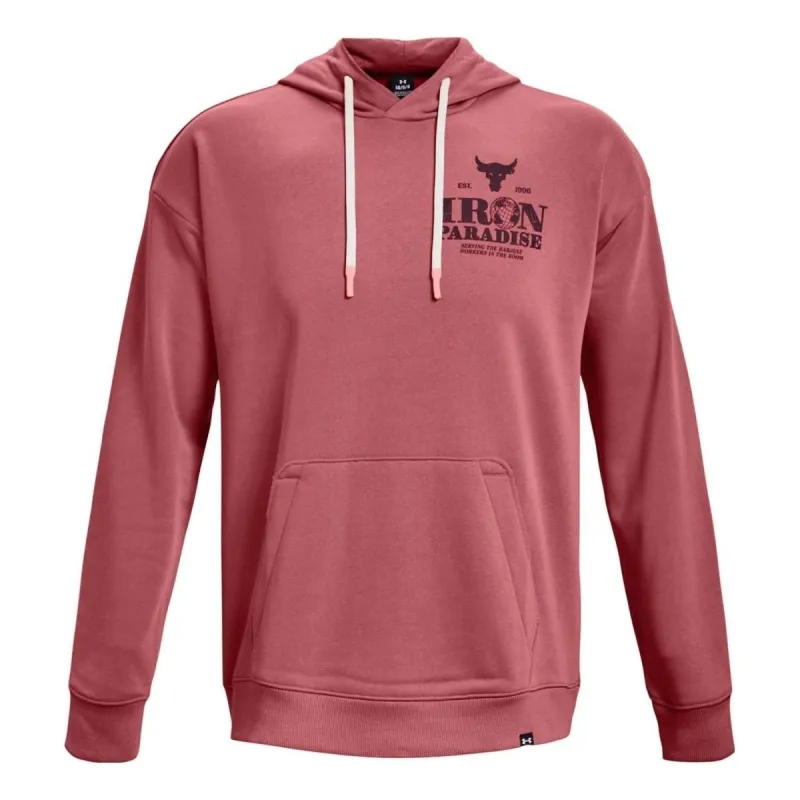 Under Armour Project Rock Iron Paradise Heavyweight Terry Hoodie 'Beta Red' 1373562-600 sold by KicksCrew