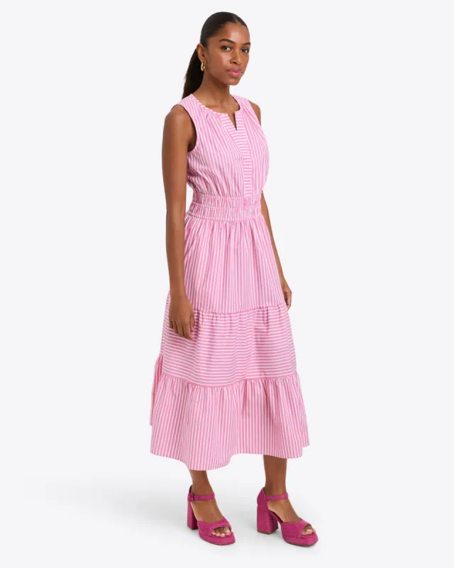 Delilah Midi Dress in Crisp Cotton sold by Draper James