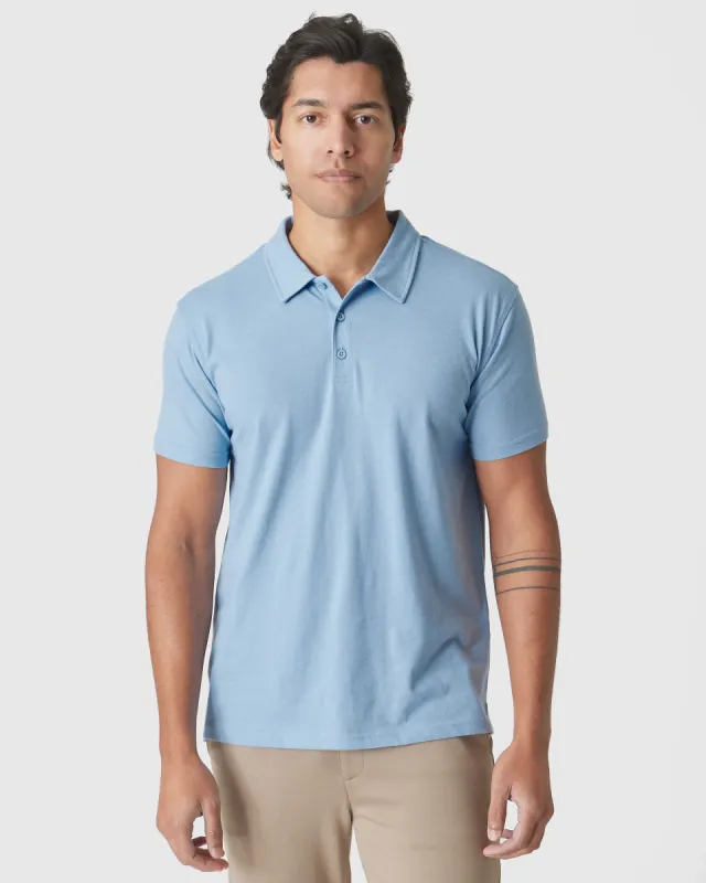 Sky Blue Heather Classic Polo sold by True Classic