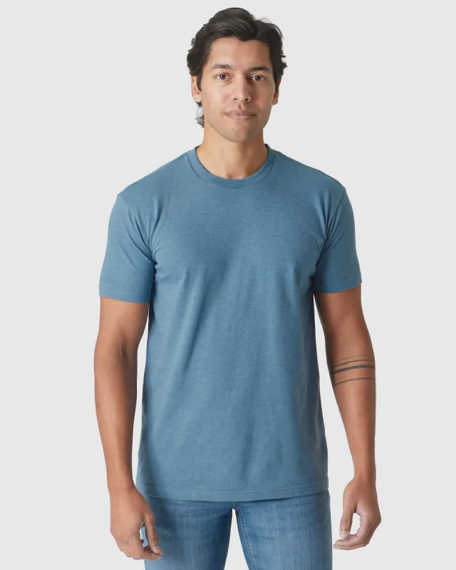 Blue Lake Heather Classic Crew Neck sold by True Classic
