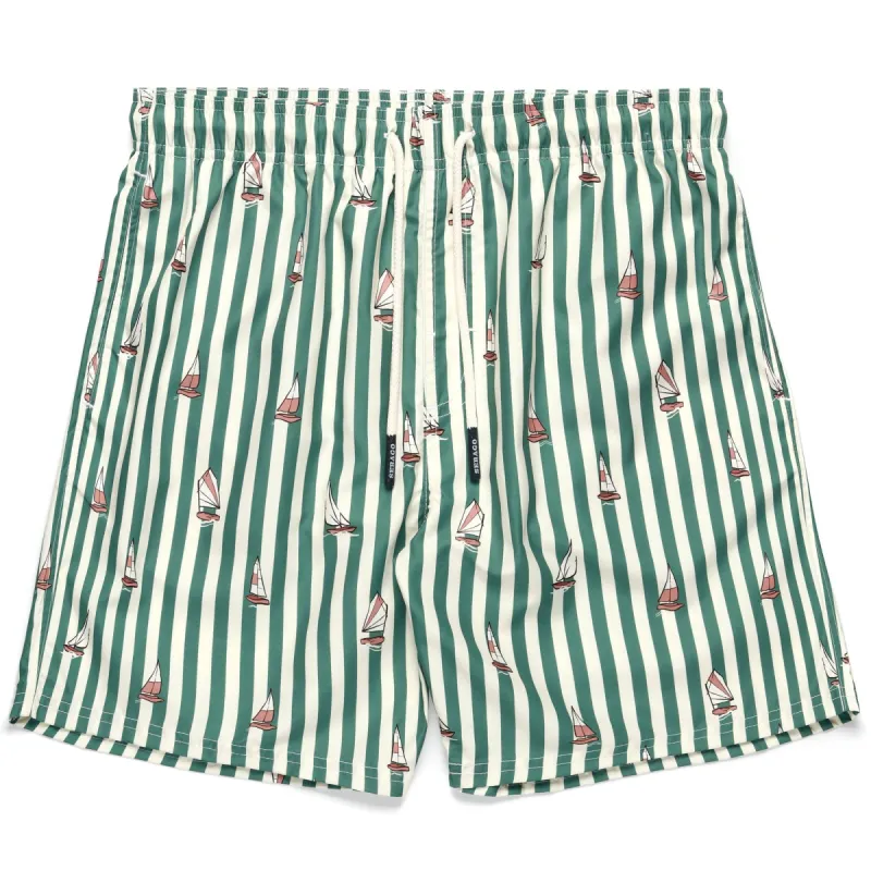 MINOT - Bathing Suits - Swimming Trunks - Man - OFF WHITE-GREEN sold by Sebago