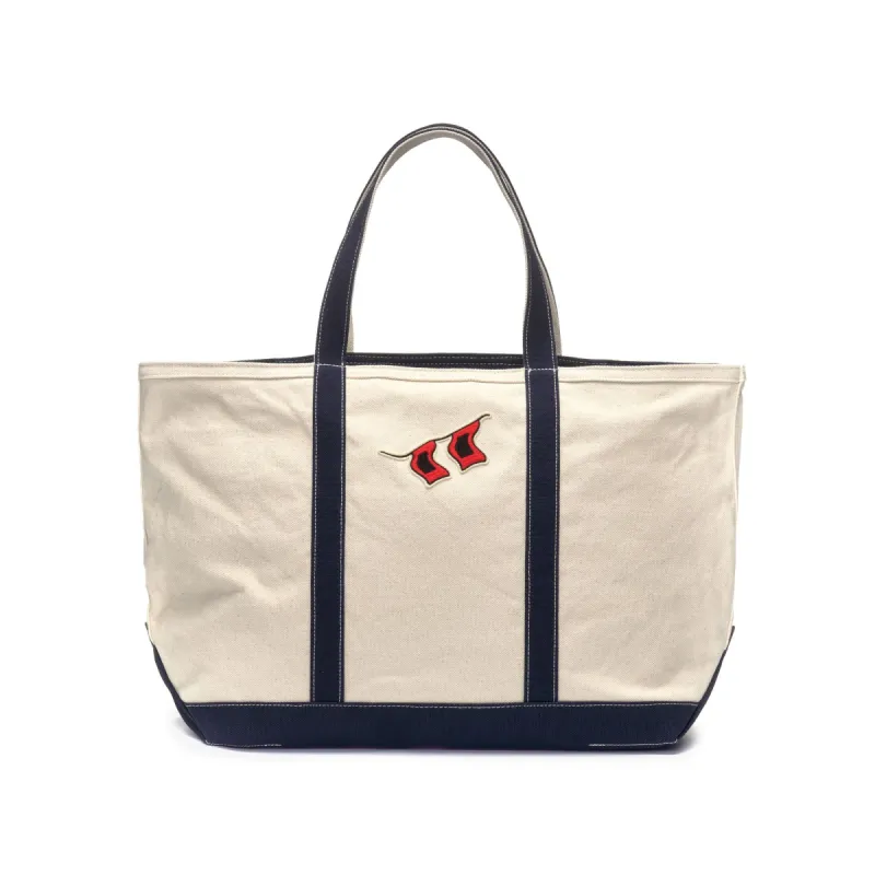 PORTER HURRICANE - Bags - TOTE BAG - Unisex - OFF WHITE-BLUE NAVY sold by Sebago