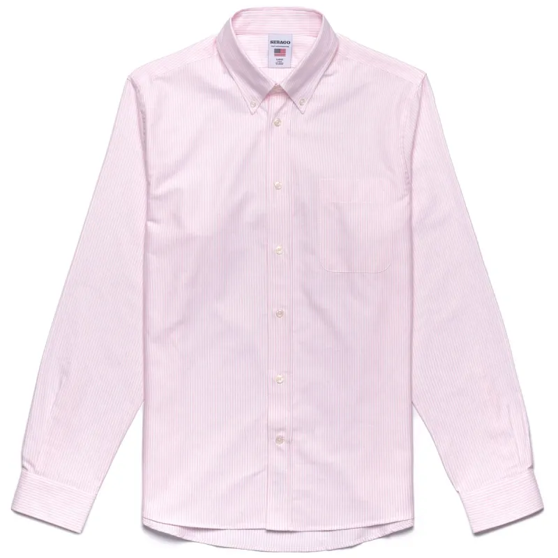 DOUBLING - SHIRTS - Button  Down - Man - PINK-WHITE sold by Sebago