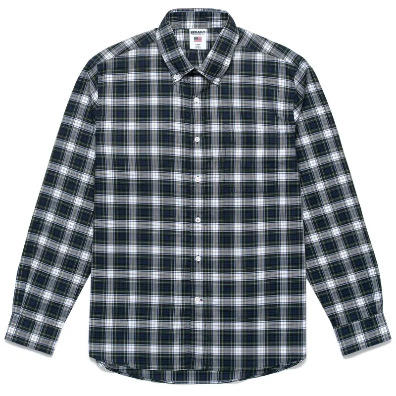 CLIFTON - SHIRTS - Button  Down - Man - WHITE-BLUE-GREEN sold by Sebago