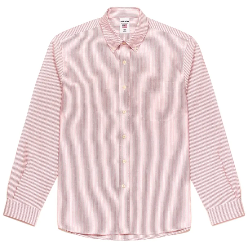 DOUBLING - SHIRTS - Button  Down - Man - RED-WHITE sold by Sebago