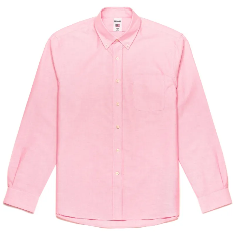 WHALEBACK - SHIRTS - Button  Down - Man - PINK SOFT LILLA sold by Sebago