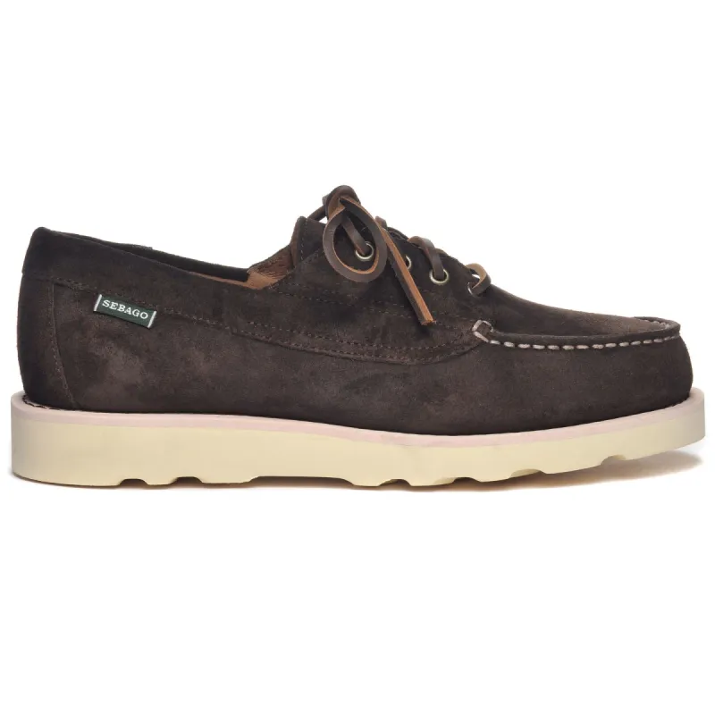 ASKOOKFIELD SUEDE - Moc - Low Cut - Man - DK BROWN sold by Sebago