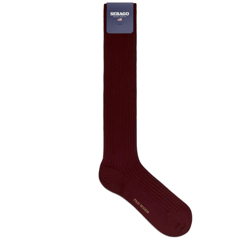 CARTHAGE 321 - Socks - Knee High Sock - Man - RED POMEGRANATE sold by Sebago