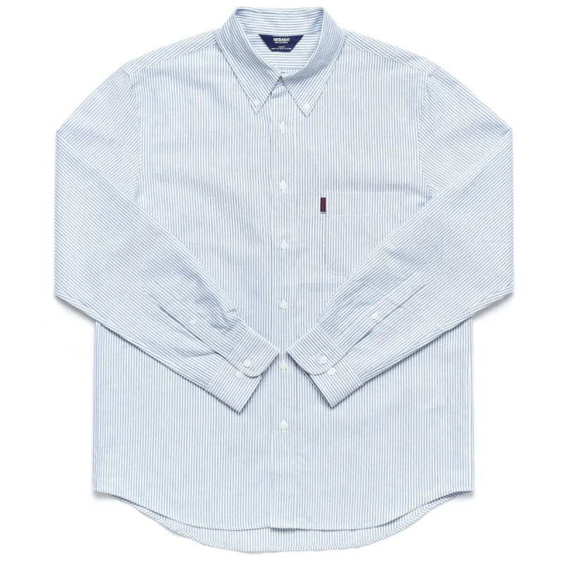 DOUBLING - SHIRTS - Button  Down - Man - BLUE-WHITE sold by Sebago