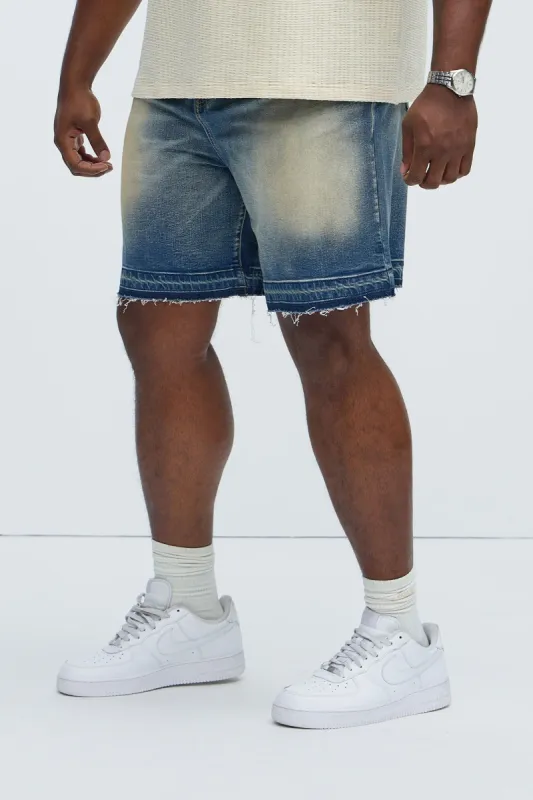 Washed Everyday Relaxed Denim Shorts - Medium Wash sold by Fashion Nova