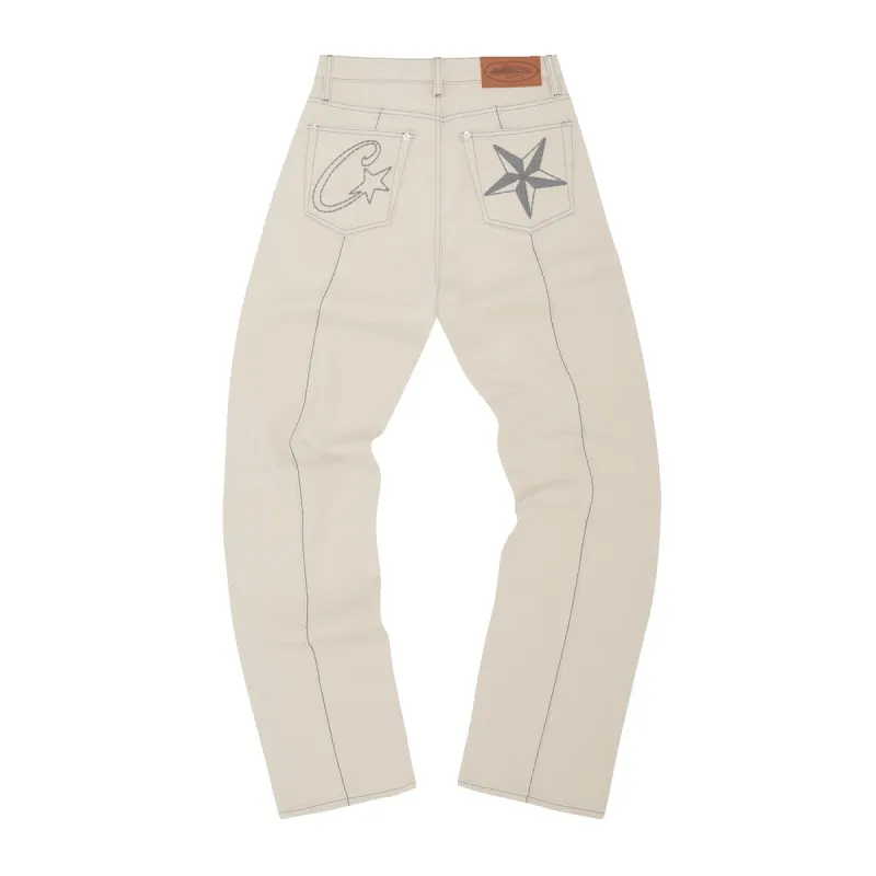 C-STAR DENIM JEANS [NATURAL] sold by Corteiz