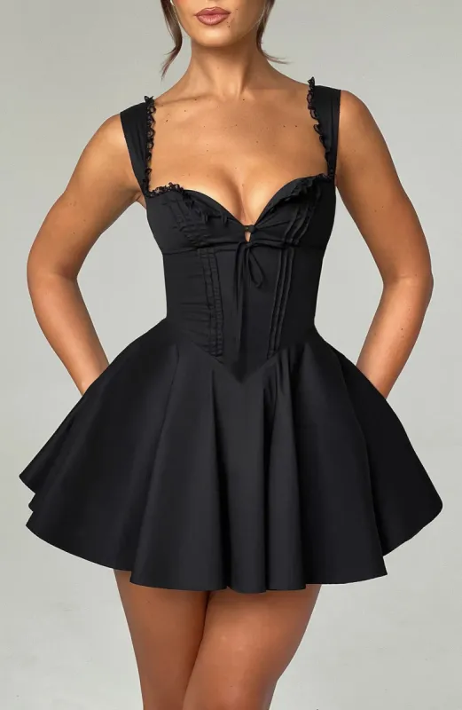 Antonella Mini Dress - Black sold by Babyboo Fashion
