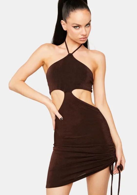 Smooth Talker Halter Dress sold by Dolls Kill