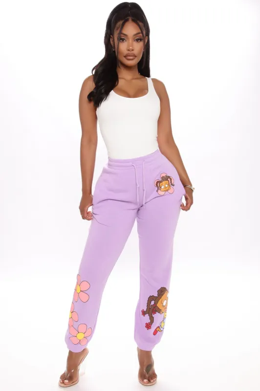 Susie Carmichael Rugrats Sweatpants - Lavender sold by Fashion Nova