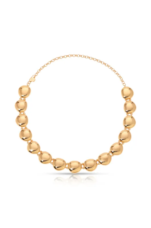 Polished Pebble Choker Necklace sold by ettika