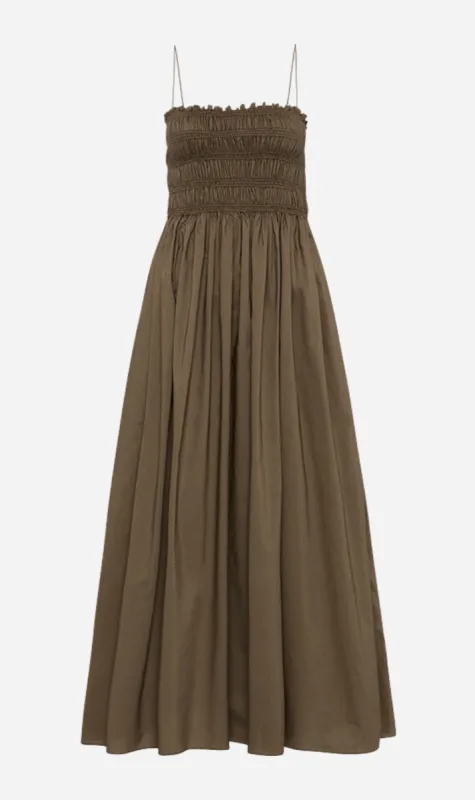 Matteau | Shirred Bodice Dress - Birch sold by Sister & Co