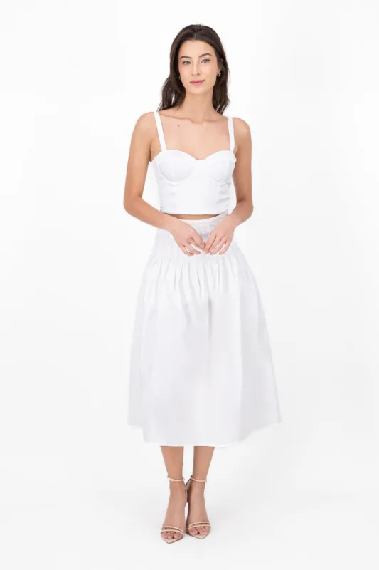 Falda Midi Plisado Tablas Cintura Hypsters sold by Shasa