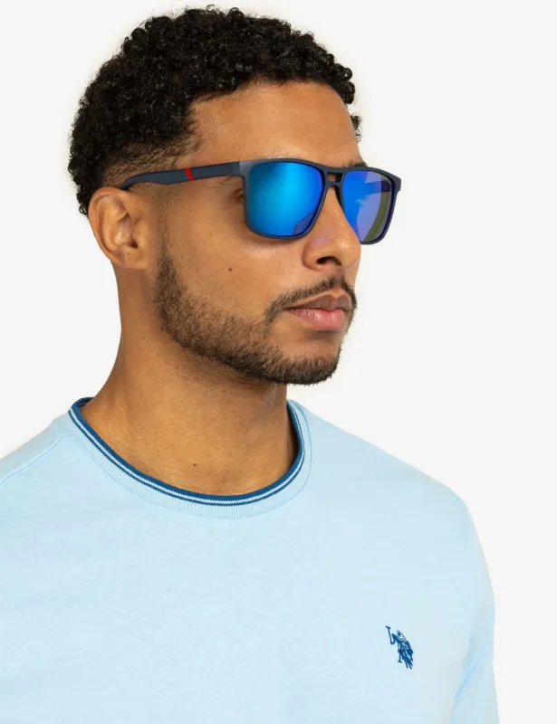 MEN'S POLARIZED SPORT RECTANGULAR SUNGLASSES sold by U.S. Polo Assn.