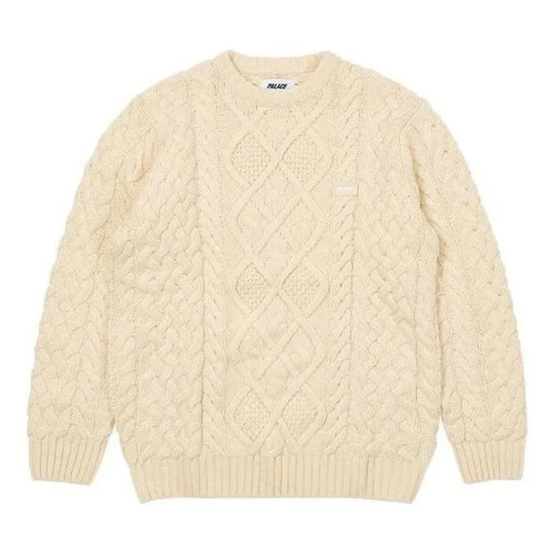 Palace Cable Knit 'Ecru' P23KW001 sold by KicksCrew