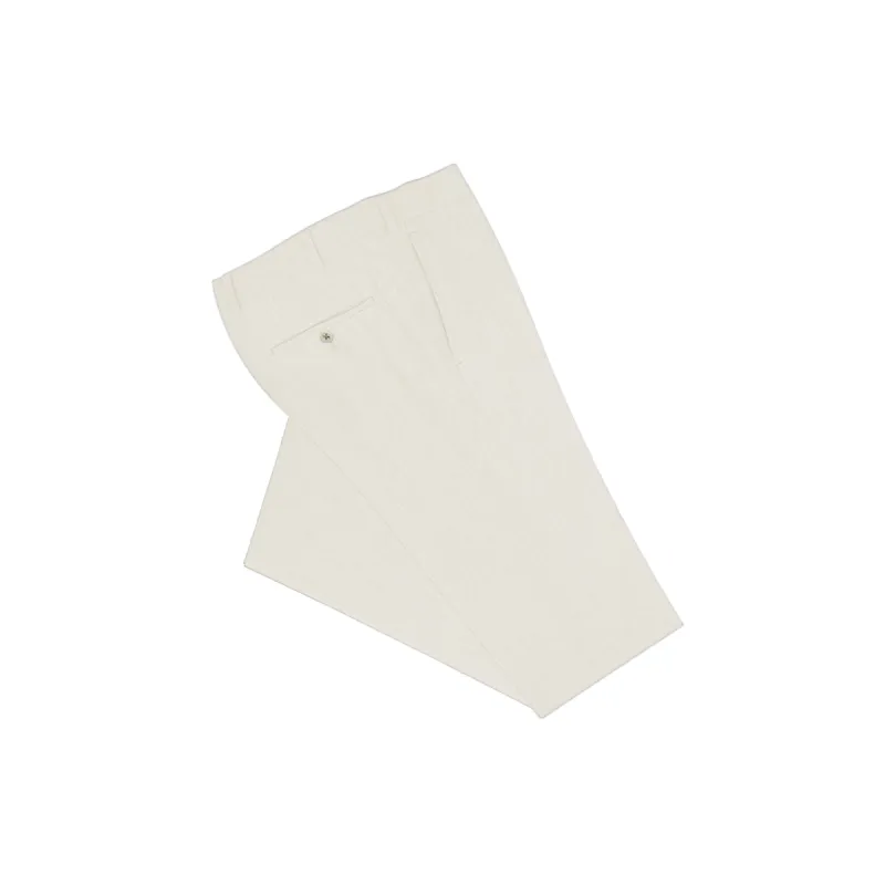 White Linen Dress Pants sold by Ike Behar