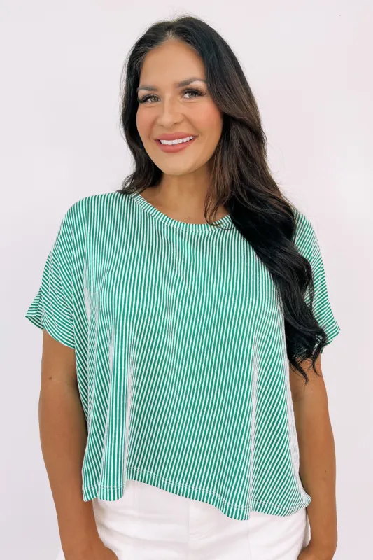 On To Simpler Times Ribbed Top sold by Bella Rose boutique