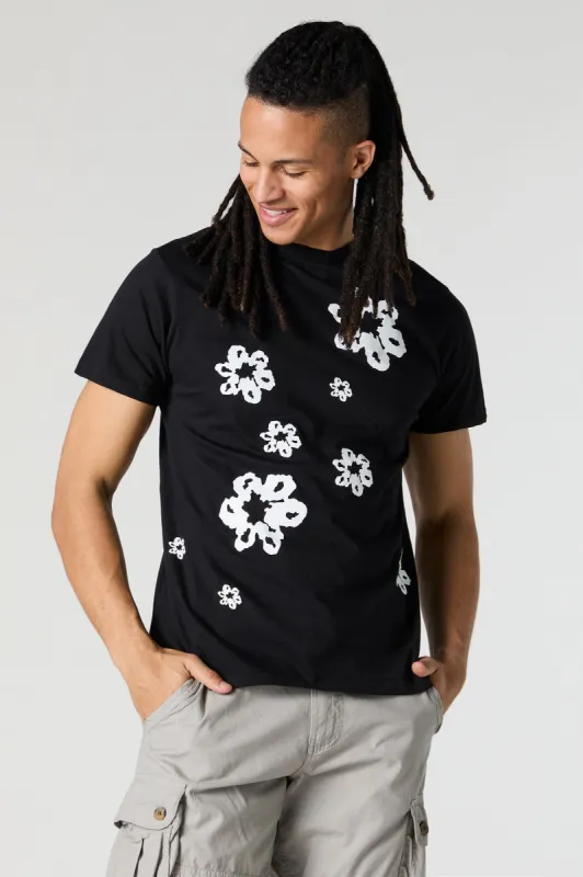 Flower Print Graphic T-Shirt sold by Charlotte Russe