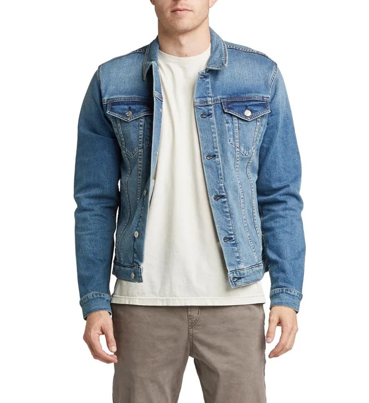 SILVER MENS BASIC DENIM JACKET sold by Bridle Path Tack Shop