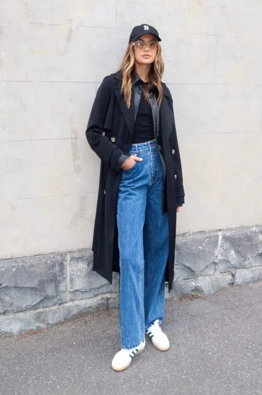 Marissa Trench Coat | Black sold by Madison