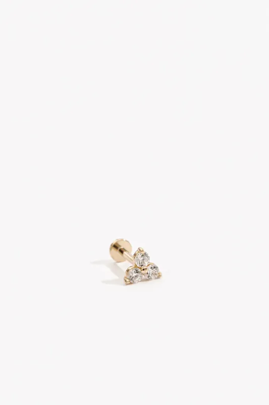 Trio flat back stud sold by Raquel Rosalie