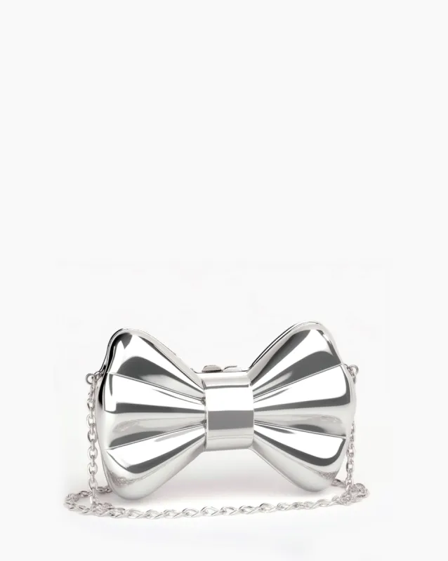 Bow Clutch - Silver sold by JW PEI
