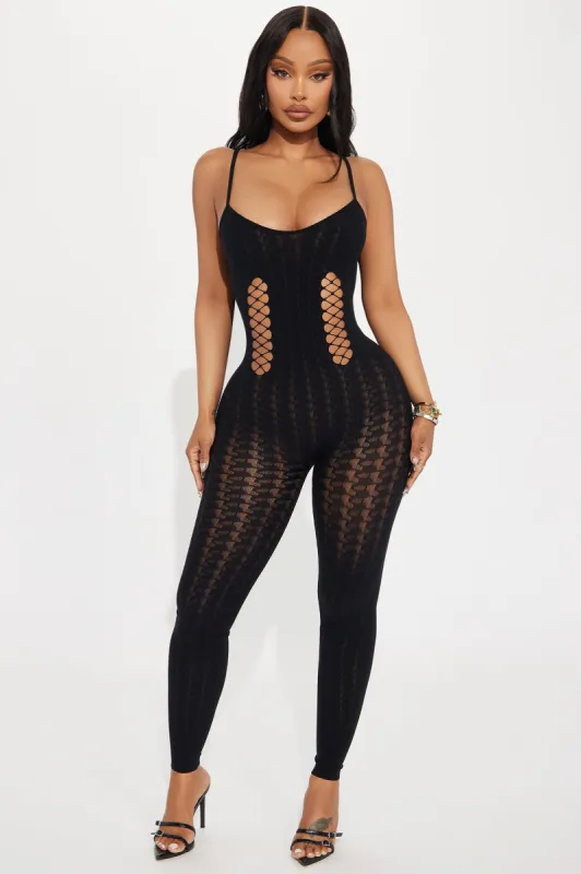 Close To You Seamless Jumpsuit  - Black sold by Fashion Nova