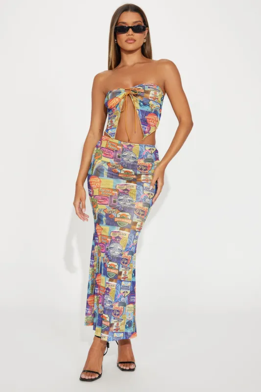 Summer Fever Mesh Skirt Set - Multi Color sold by Fashion Nova