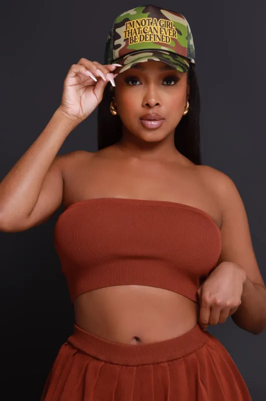 Rush Week Strapless Tube Top - Brown sold by Swankaposh