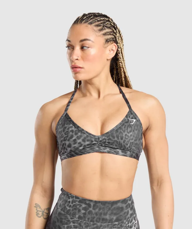 Gymshark Power X Minimal Sports Bra - Dark Grey sold by Gymshark