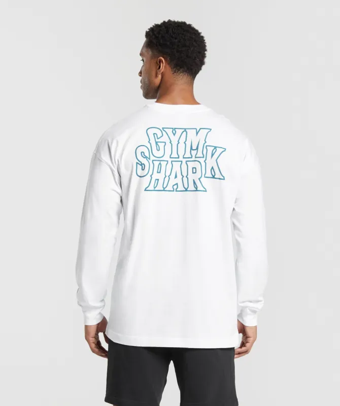 Gymshark Western Long Sleeve T-Shirt - White sold by Gymshark