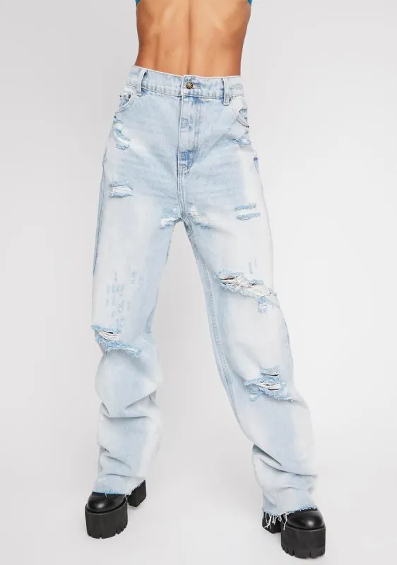 Cobain Boyfriend Jeans sold by Dolls Kill