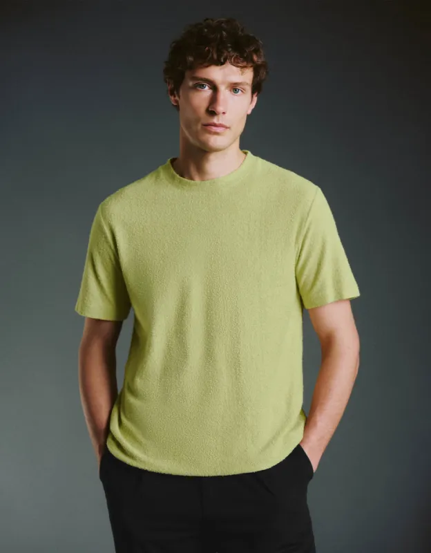Crew Neck Knitted T-Shirt sold by Urban Revivo
