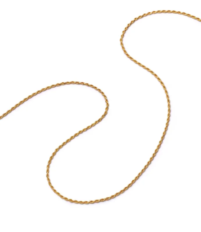 Rope Layering  Chain Necklace 18ct Gold Plate sold by Daisy Jewellery