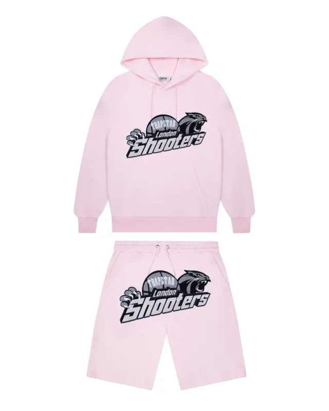Shooters Hoodie Shorts Set - Pink | Parallel