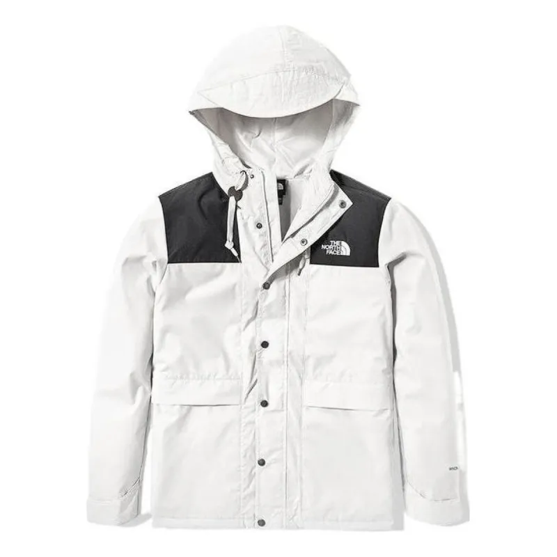 THE NORTH FACE Logo Mountain Windbreaker Jacket 'White' NF0A81NO-FN4 sold by KicksCrew