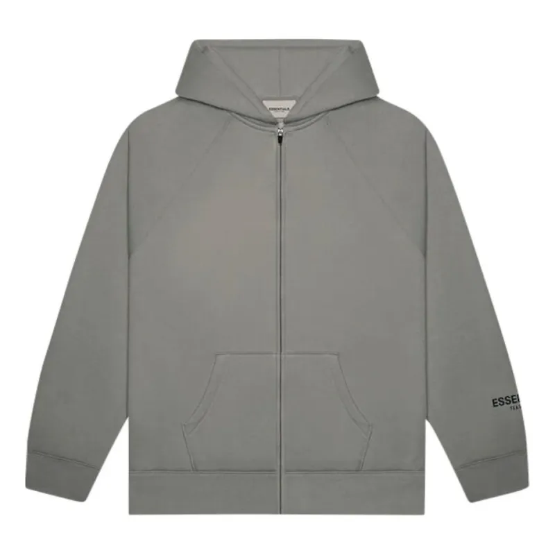 Fear of God Essentials FW20 Full Zip Up Hoodie 'Charcoal' 0192250500184003 sold by KicksCrew